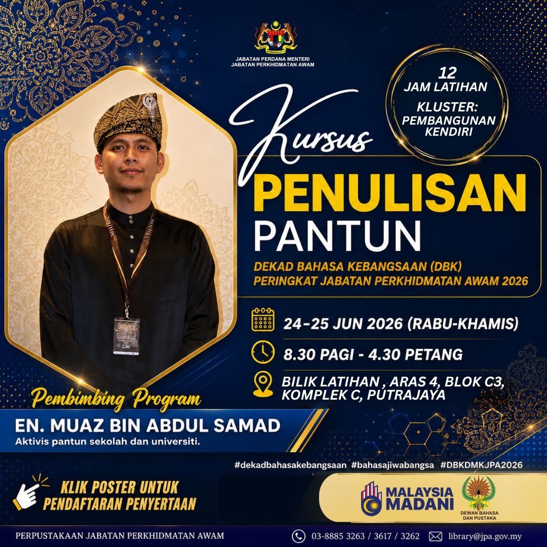 Poster Kursus Penulisan Pantun 2026